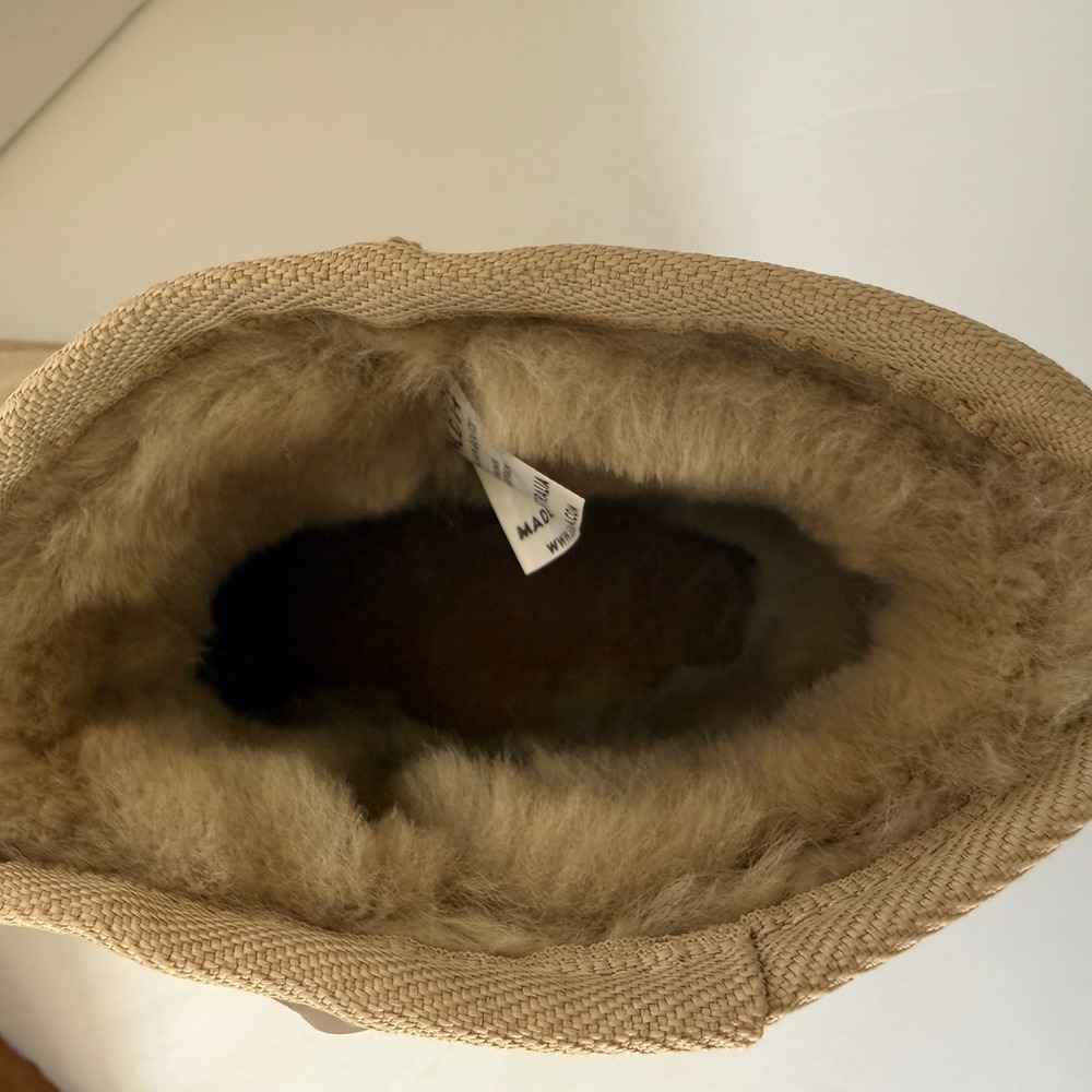 Since 74 Australian Ultra Mini Platform Boots Sheepskin Womens Size 9 Shearling - Picture 5 of 11